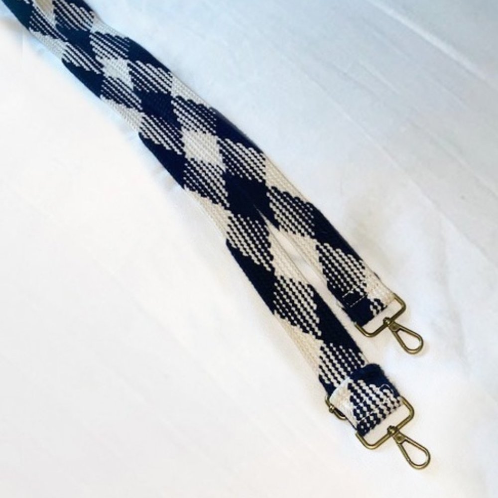 Madewell Purse Strap Black & White